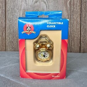 Vintage Looney Tunes Bugs Bunny Westclox Collectible Alarm Clock 1997 NIB Mini